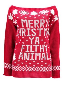 Home Alone inspired jumpers at Boohoo, £15